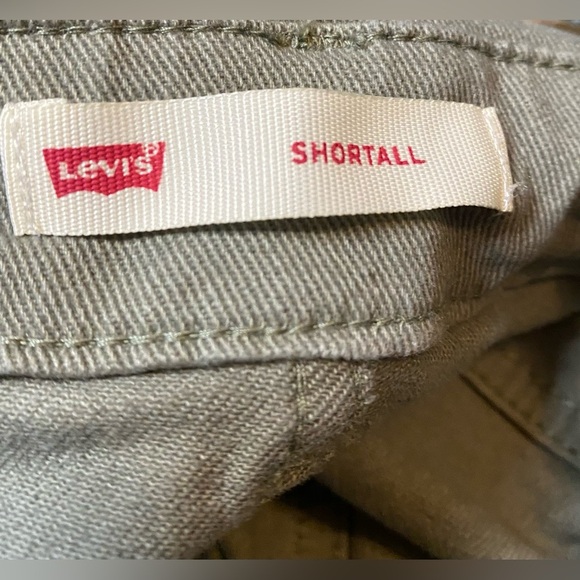 Big Girls Green Denim Shortalls size 12R - Picture 3 of 5